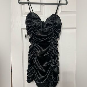 Black mini party dress